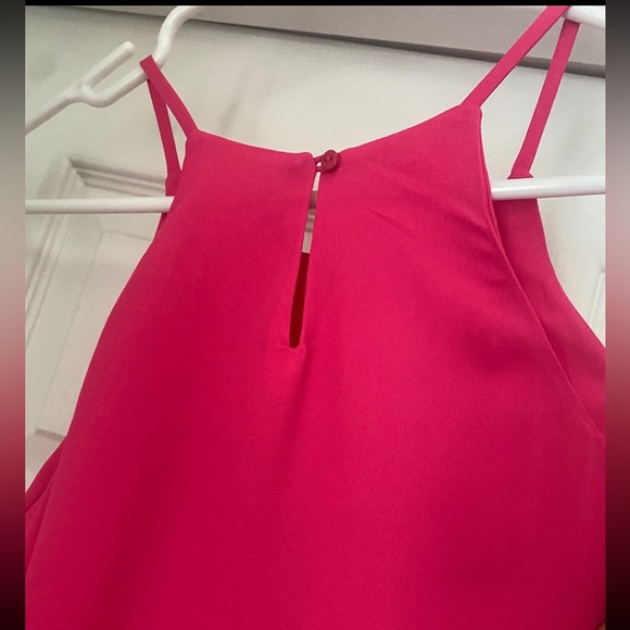 Pink rose hot pink mini dress - Picture 3 of 7